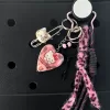 Handmade Dark Kitty Keychain