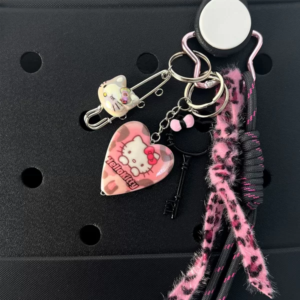 Handmade Dark Kitty Keychain
