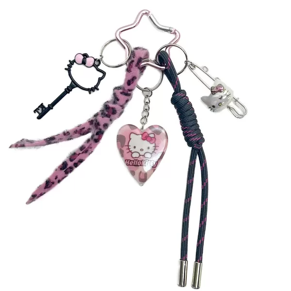 Handmade Cool Kitty Keychain