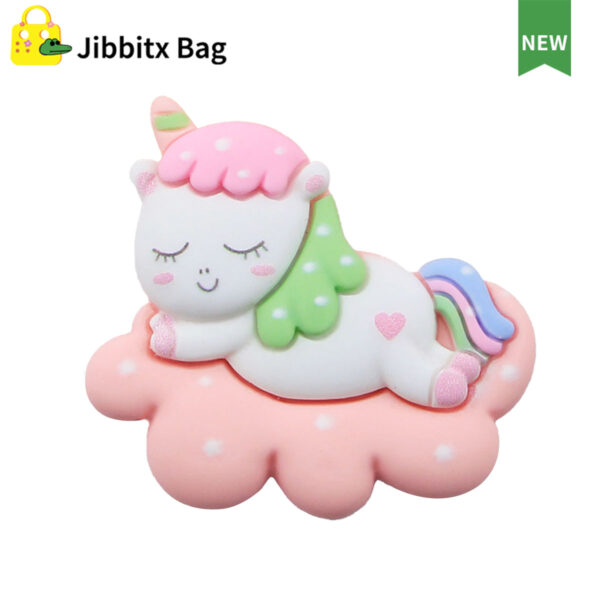 Rainbow Unicorn 16mm button Bag Charms (Set of 5)