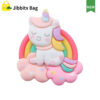 Rainbow Unicorn 16mm button Bag Charms (Set of 5)