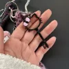 Handmade Dark Kitty Keychain